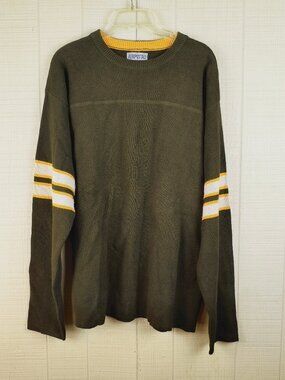 NOS Vintage 90s Y2K Aeropostale Sweater Pullover Varsity Style Stripes New